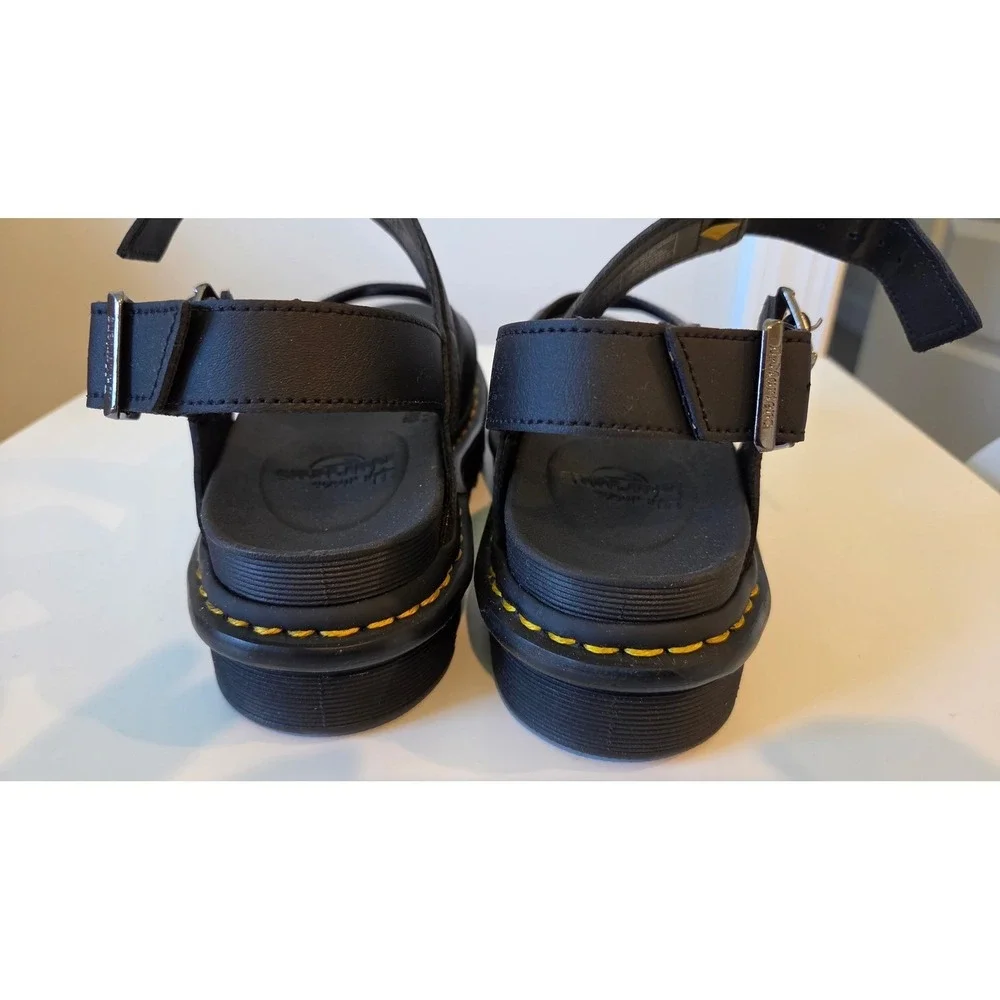 Dr. Martens Voss II Hydro Leather Platform Sandals Black 26799001 Womens 8 - Picture 4 of 7